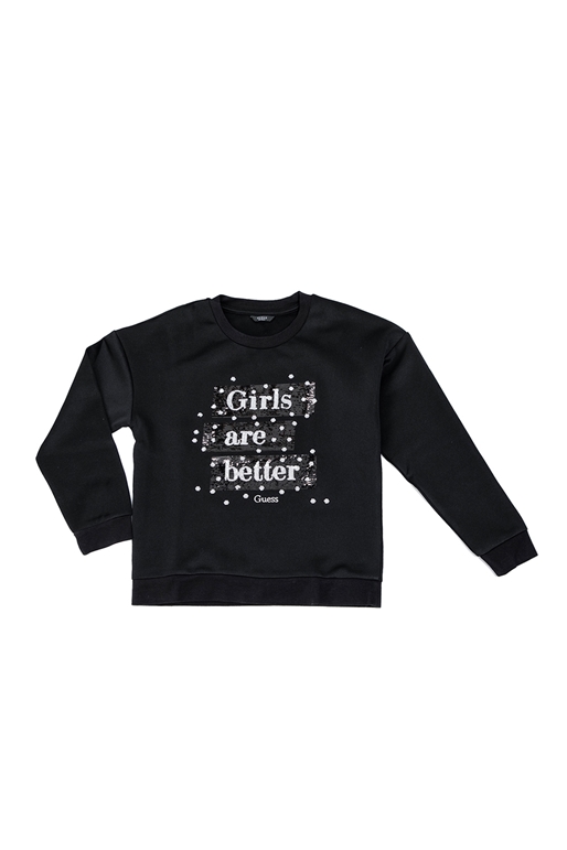 GUESS KIDS-Παιδική μπλούζα GUESS KIDS μαύρη        